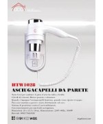 4 - Asciugacapelli da parete Htw 1028 Dcg