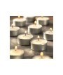 1 - SET 20 CANDELE CON PARAFFINA STOPPINO TEALIGHT CANDELS LUMINI BIANCHI