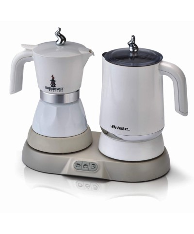 1 - Cappuccinatore + bollitore breakfast station moka elettrica 1344 Ariete