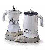 1 - Cappuccinatore + bollitore breakfast station moka elettrica 1344 Ariete