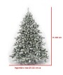 4 - Albero di Natale artificiale Tirolese Innevato cm 210