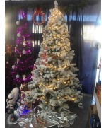 6 - Albero di Natale artificiale Tirolese Innevato cm 210