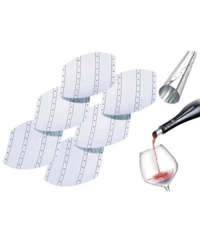 1 - EVA SET 6 WINE STOPPER SALVAGOCCIA VERSATORI VINO FOGLIO ALLUMINIO 044355