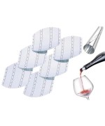 1 - EVA SET 6 WINE STOPPER SALVAGOCCIA VERSATORI VINO FOGLIO ALLUMINIO 044355
