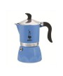 1 - BIALETTI MOKA CAFFETTIERA FIAMMETTA 3 TAZZE CAFFÈ ESPRESSO AZZURRO AZZURRA