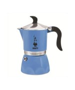 1 - BIALETTI MOKA CAFFETTIERA FIAMMETTA 3 TAZZE CAFFÈ ESPRESSO AZZURRO AZZURRA