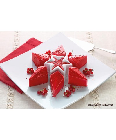 2 - SILIKOMART STAMPO SILICONE MAGIC STAR NATALE SEMIFREDDO TORTA TORTE