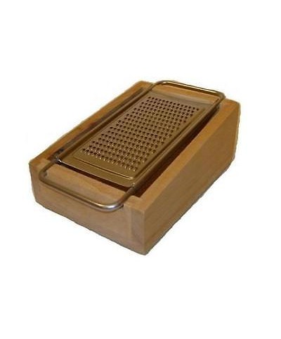 1 - GRATTUGIA DA CUCINA CON BASE IN LEGNO PORTA FORMAGGIO 2 TRAFILE NUOVA