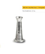 1 - Cono filtro inox n 3 foro grande 2 5 mm 5503 NG per spremipomodoro Reber