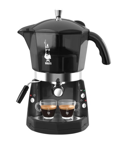 1 - Macchina da caffè espresso Mokona Bialetti Nera Trasparente