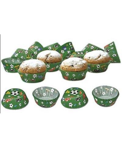 1 - STÄDTER SET 50 PIROTTINI CARTA MAXI CALCIO CARTINE DOLCI Ø 50 x h 32 mm