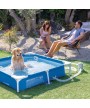 5 - Piscina quadrata per cani Intex 48402NP con pompa filtro 152 x 152 x 30,5 cm