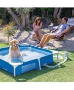 5 - Piscina quadrata per cani Intex 48402NP con pompa filtro 152 x 152 x 30,5 cm