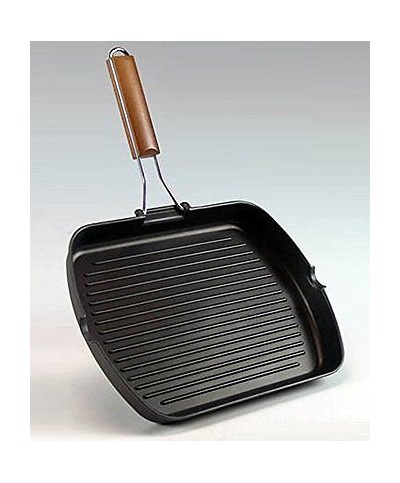 5 - BISTECCHIERA JENNY 26 X 36 CM PIASTRA RETTANGOLARE MANICO RICHIUDIBILE