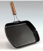 5 - BISTECCHIERA JENNY 26 X 36 CM PIASTRA RETTANGOLARE MANICO RICHIUDIBILE