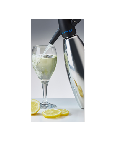 1 - Sifone soda Seltz kayser 1 lt acciaio