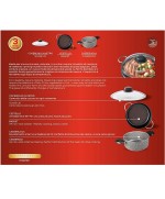 2 - Vaporiera Trudi 24 cm con coperchio in vetro