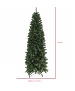 4 - Albero di Natale artificiale slim cm 180 Ben Nevis folto salvaspazio