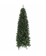 1 - Albero di Natale artificiale slim cm 210 Ben Nevis folto salvaspazio