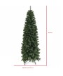 4 - Albero di Natale artificiale slim cm 230 Ben Nevis folto salvaspazio