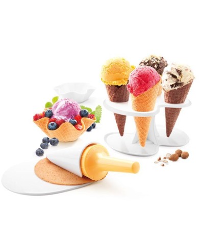 1 - Kit forma cono e coppetta per gelato Tescoma