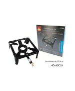 1 - Fornellone a gas 792601 bruciatore fornello ghisa grande 40 x 40 cm