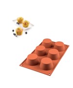 1 - Stampo silicone 6 muffin medi Silikomart sf023