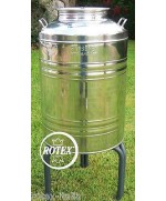 1 - SANSONE FUSTO AGGRAFFATO 50 LITRI LT INOX 18/10 CONTENITORE OLIO BIDONE