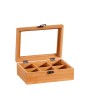 1 - Contenitore porta bustine di te' tisane Kesper bamboo 6 scomparti