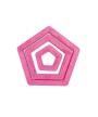 1 - DECORA SET 3 STAMPI FORME TAGLIAPASTA TAGLIA PASTA BISCOTTI PENTAGONO