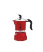 1 - BIALETTI MOKA CAFFETTIERA FIAMMETTA 3 TAZZE CAFFÈ ESPRESSO ROSSA ROSSO
