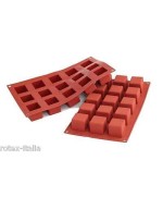 1 - Stampo multiporzioni silicone 15 cubo Silikomart sf 105