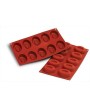 1 - SILIKOMART STAMPO DOLCI  SILICONE 10 SAVARIN SAVAREN MEDIO OVALE SF 084
