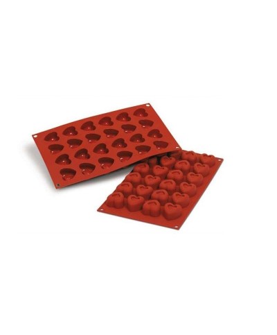 2 - Stampo in silicone Savarin 24 cuori piccoli Silikomart SF089