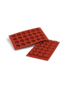 2 - Stampo in silicone Savarin 24 cuori piccoli Silikomart SF089