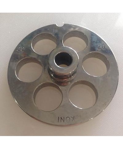 1 - REBER PIASTRA TC 22 DIAMETRO 20 MM ACCIAIO INOX PER TRITACARNE ELETTRICO
