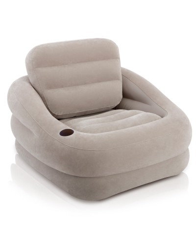 2 - Poltrona gonfiabile grigia Intex 68587