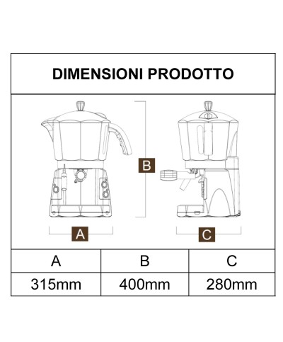 2 - Macchina caffè Bialetti Mokona Bianco CF40