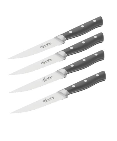 1 - Set 4 Coltelli bistecca Virtuoso Lagostina 11 cm
