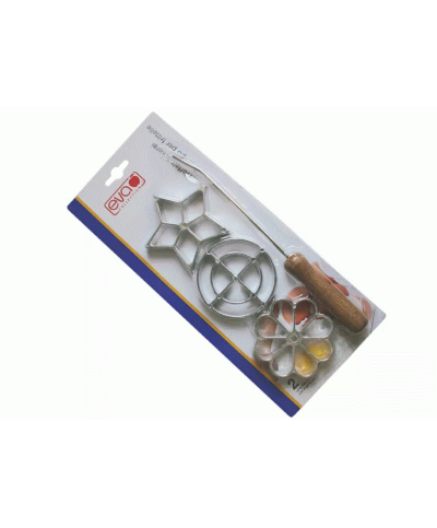 1 - 3 stampi per frittelle alluminio Eva 041216