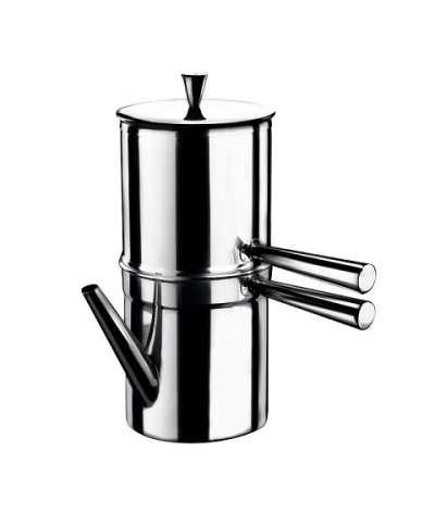 2 - Caffettiera napoletana Acciaio Inox 1-2 tazze Ilsa
