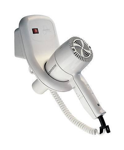 1 - JOHNSON ASCIUGACAPELLI HOTEL DA PARETE A MURO ASCIUGA CAPELLI COMFORT