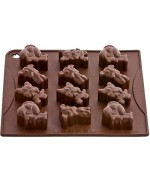 5 - PAVONI STAMPO STAMPI CIOCCOLATINI DOGGY CAGNOLINI FORNO FRIGO CHOCO 09