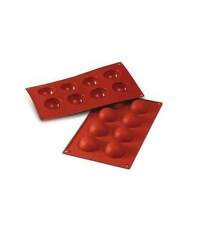 1 - SILIKOMART STAMPO DOLCI FORNO MULTIPORZIONE SILICONE 8 SEMISFERE SF 004