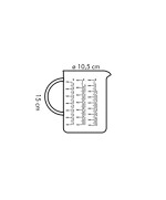 4 - Tescoma 630434 Brocca in vetro con scala graduata