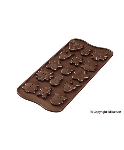 1 - Stampo cioccolatini xmas buttons silicone SCG41 Silikomart