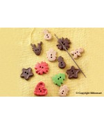 2 - Stampo cioccolatini xmas buttons silicone SCG41 Silikomart