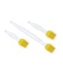 1 - SILIKOMART SET 3 PENNELLI GIALLO SPATOLE IN SILICONE PER DOLCI ACC 025