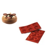 1 - Stampo silicone 6 savarin ciambelline Silikomart SF012 multiporzione
