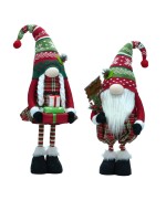 1 - Gnomo Natalizio con gambe allungabili altezza max 100 cm 421278